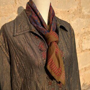 Chico's Embroidered and Beaded Jacket Large